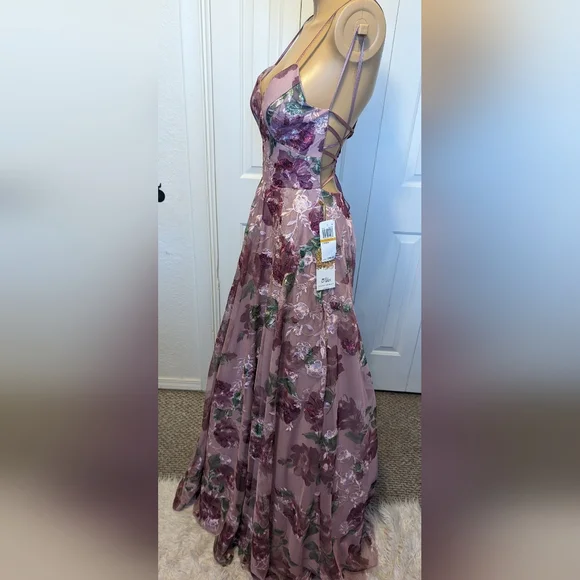 say yes to the prom dress Women's Pink Zippered Lined Lace Up Size 15 - Picture 5 of 15